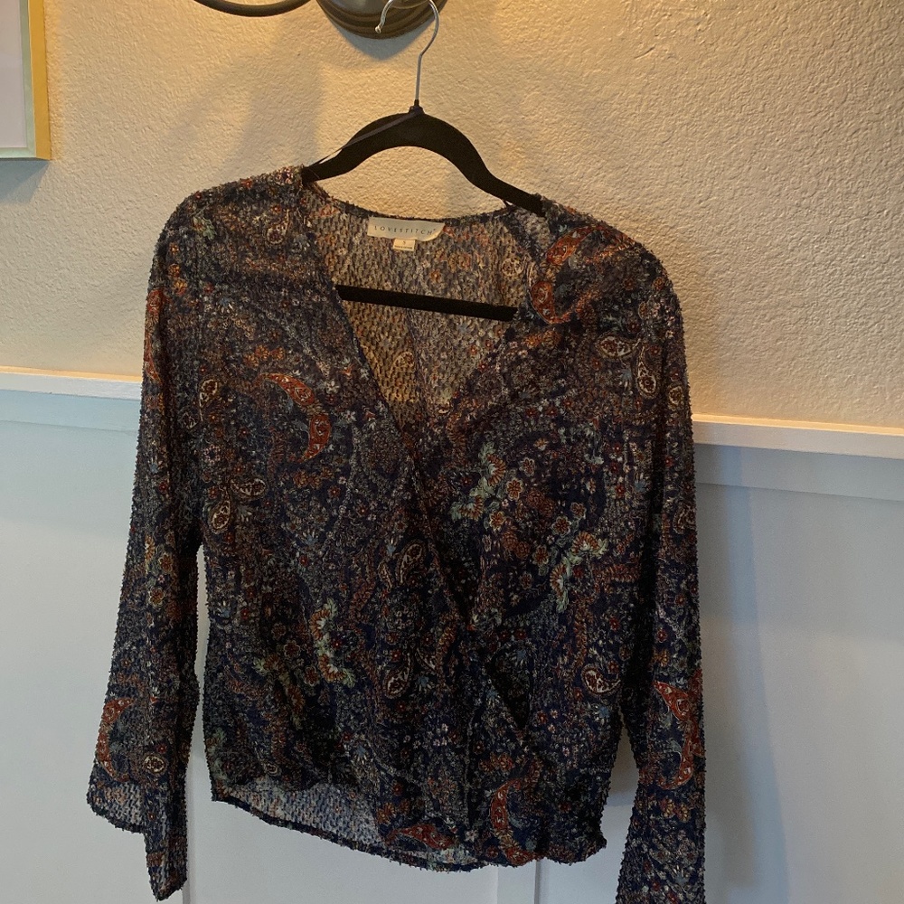 Long sleeve spring blouse